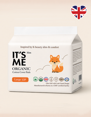 IT’S ME Slim Organic Cotton Cover Pads Large 12P