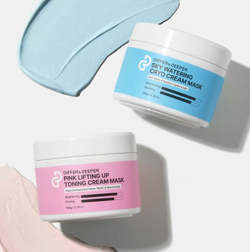 [Differndeeper]Cream Mask 2 Types (Choose 1) - Sky, Pink