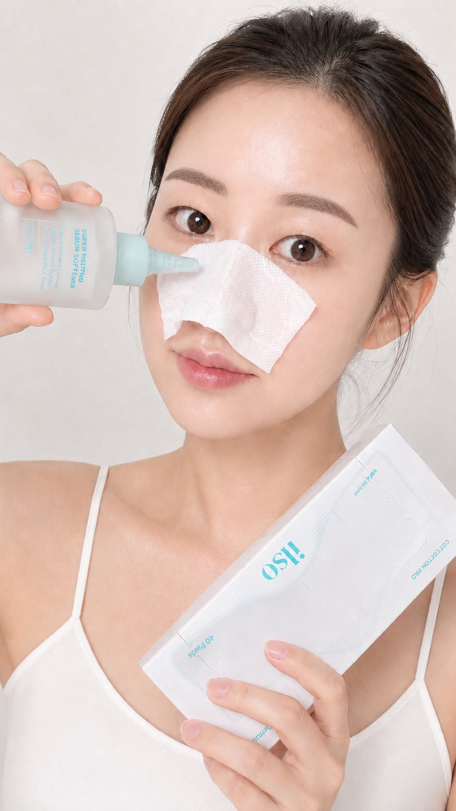 ilso Super Melting Sebum Softener 150ml Set with 40 Cotton Pads