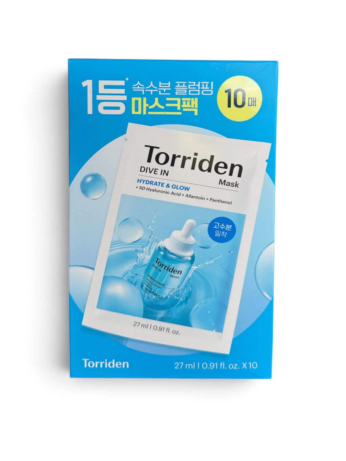 Torriden DIVE IN Low Molecular Hyaluronic Acid Sheet Mask 10 Pack