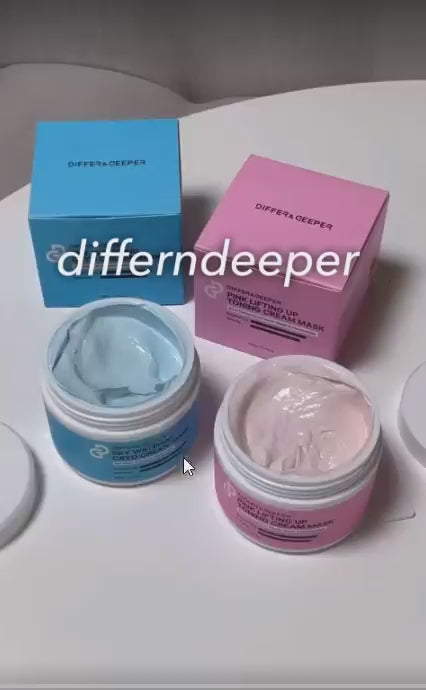 Load video: [Differndeeper]Cream Mask 2 Types (Choose 1) - Sky, Pink